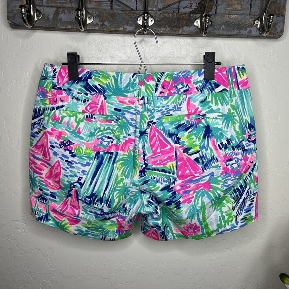 Lilly Pulitzer 5 Inch Callahan Short Multi Salt In The Air 6 - Picture 3 of 7